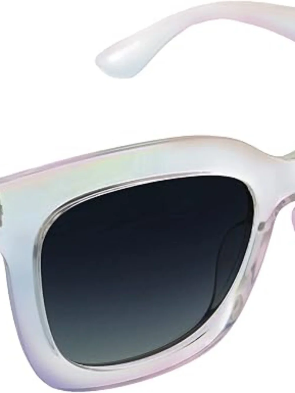 NEW Peepers Weekender clear iridescent polarized sunglasses UV400